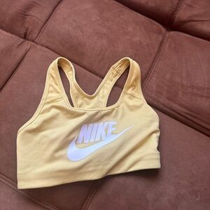 Nike Light Yellow Sports Bra